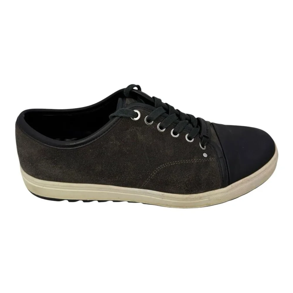 Karl Lagerfeld Paris Men's Lace Sneakers Low Top Shoes Suede Leather Size 10.5